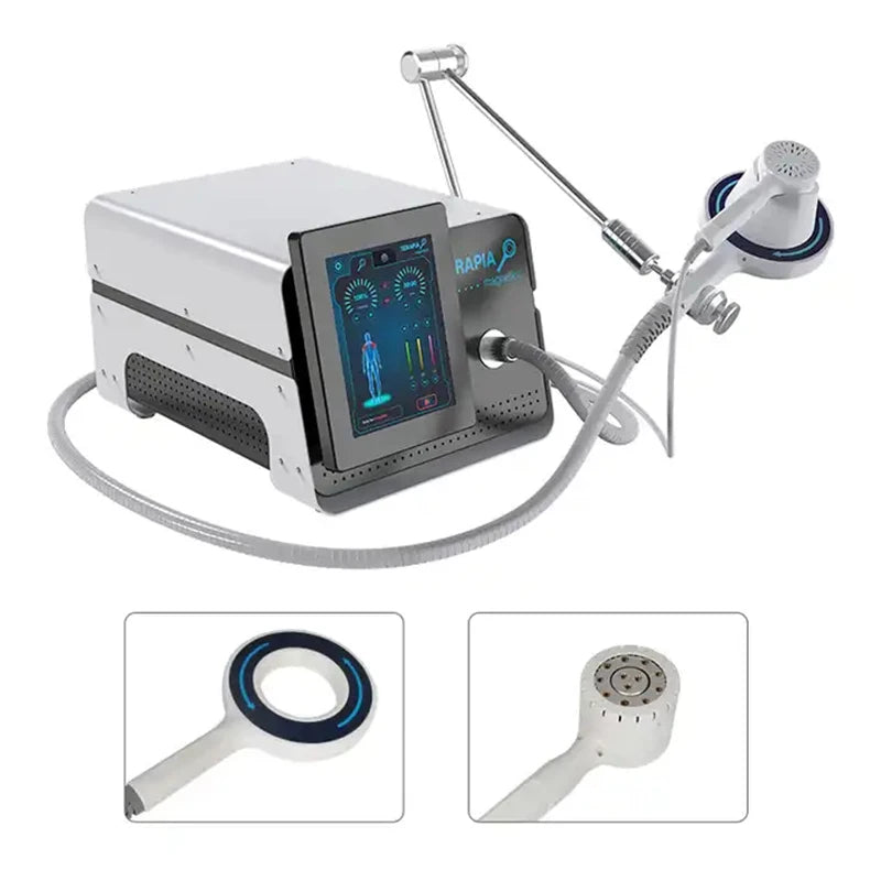 Physio Magneto Plus 808NM Lasertherapie & EMTT-apparaat voor pijnverlichting en weefselgenezing