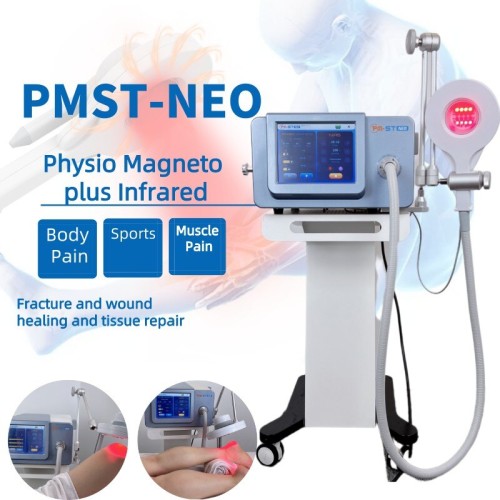 Portable Laser Infrared Therapy & Magnetotherapy Machine for Joint Pain Relief, EMTT Magnetic Physio Magneto for Degenerative Diseases