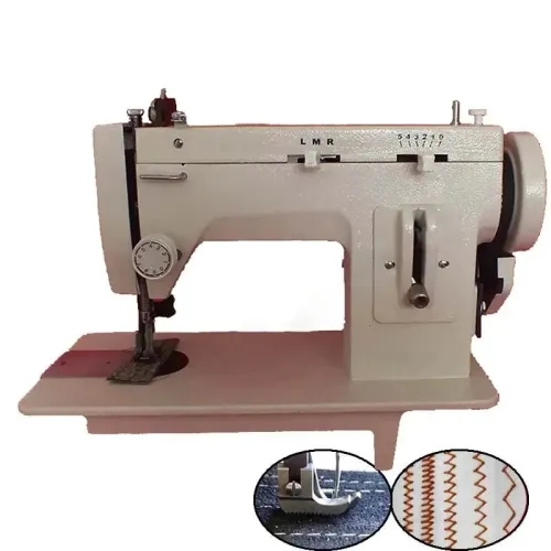 Portable Walking Foot Zigzag Stitch 9'' Arm Heavy-Duty Sewing Machine 106-RPL for Leather & Heavy Fabrics