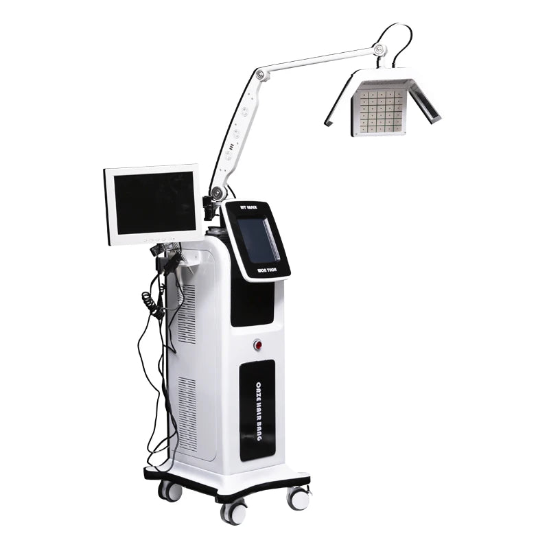 Professional 650nm Diode Laser Hair Growth Machine - Scalp Detection & Hair Loss Treatment [Hair Growth, Hair Follicle Stimulation]
