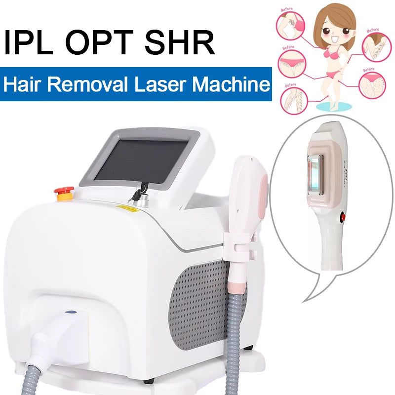 Professional IPL 360 Permanent Laser Hair Removal Machine - Salon Equipment for Painless Hair & Freckle Removal