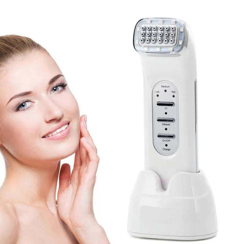 Radiofrequency Facial RF Device for Skin Tightening, Anti-Wrinkle & Face Lifting [RF Beauty, Skin Rejuvenation]