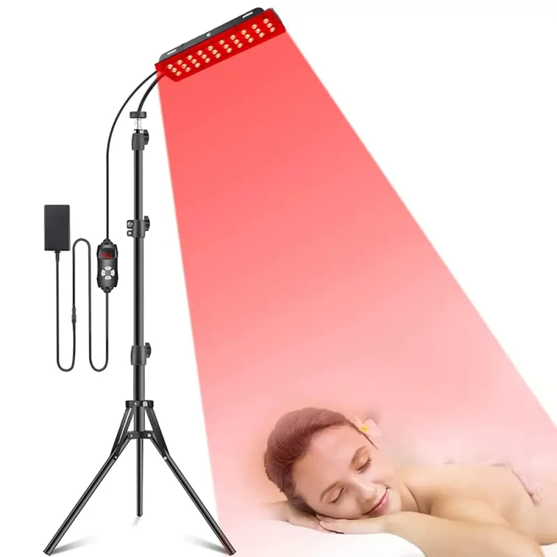 Red Light Therapy Device with Adjustable Stand - 660nm & 850nm Infrared Light for Pain Relief, Skin Rejuvenation, Weight Loss [Red Light Therapy, Pain Relief]