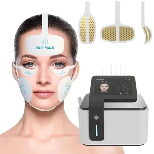 RET-Face 4-in-1 Pulse EMS Skin Lift RF Face Lift Machine - Non-Surgical Facial Tightening & Wrinkle Reduction [EMS, RF, V-Face, Skin Tightening]