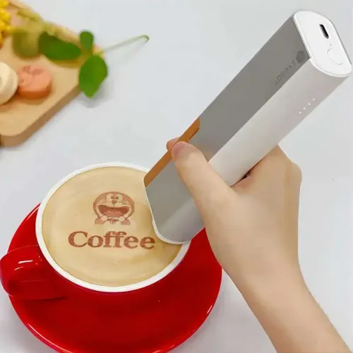 EVEBOT Printpen Food Printer - Handheld Edible Ink Printer with Metal Housing, Easy Cartridge Removal, 26*100MM HD Printing