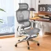 Ergonomic Office Chair with 4D Lumbar Support, Breathable Mesh, Adjustable Headrest & Footrest - Ideal for Gaming & Work