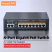 KeepLink 8-Port 1000Mbps POE Switch with 52V Built-in Power for CCTV IP Cameras & WiFi Routers