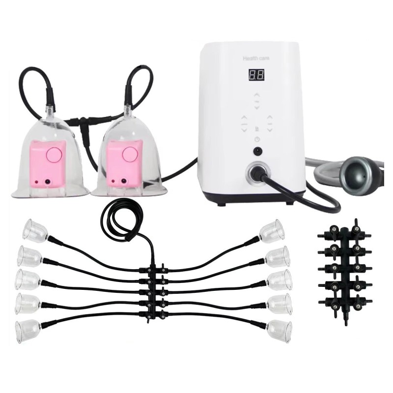 Multifunctional Vacuum Breast Massager & Butt Lift Machine for Enlargement, Fat Reduction, and Skin Rejuvenation [Breast Massager, Vacuum Pump]