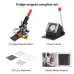 Square Fridge Magnet Badge Press Machine Complete Set with Cutter & 100 Magnet Parts - 50x50mm/63.5x63.5mm Rotary Metal Sheet