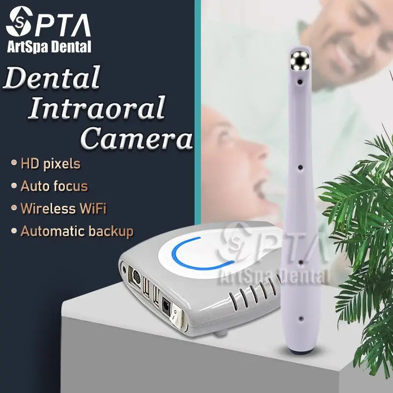 SPTA 5.0MP HD WiFi Dental Intraoral Camera with 6 LED Endoscope - High-Quality Oral Detector for Dentists