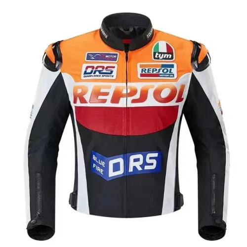 DUHAN REPSOL Men's Motorcycle Jacket - 600D Oxford, Removable Warm Lining, CE Armor - Winter Biker Gear [Motorcycle Jacket, Winter Riding Gear]