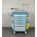 ABS Medical Emergency Trolley with 5-Layer Drawers, CPR Board & Silent Casters for Hospital Use