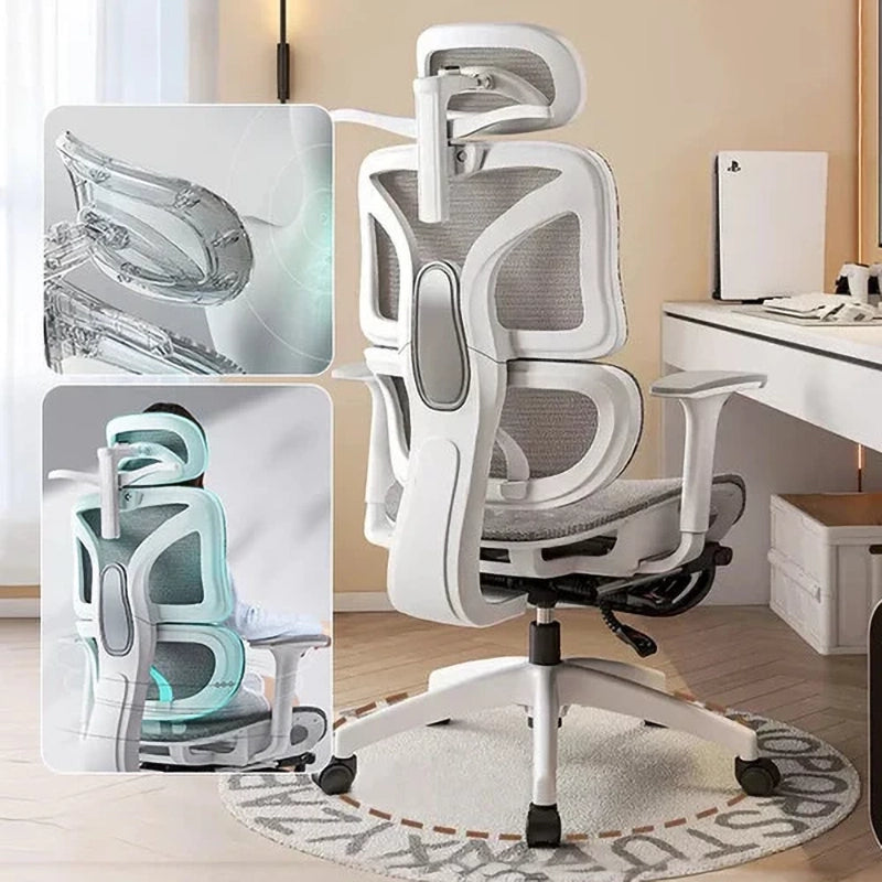 Ergonomic Office Chair with 4D Armrests, 3D Headrest & Waist Support - Adjustable Gaming Chair for Home & Office