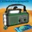 Solar 10000mAh noodradio met AM/FM, LED-zaklamp, handzwengel, telefoonoplader, NOAA-weeralarmen