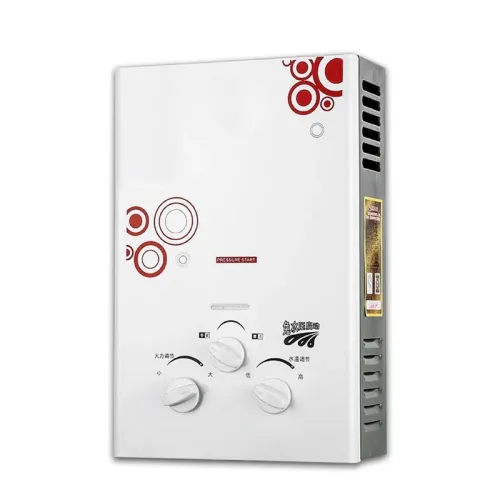 7 literes LPG azonnali melegvíz-melegítő - rozsdamentes acél tartály nélküli propán zuhanybojler CE füstelvezetővel