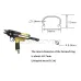 SC7C Pneumatic C-Ring Gun - Air Nail Gun, Hog Ring Plier, C-Ring Nailer for Mattresses, Sofas, and Wire Meshes