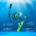 SMACO 0.5L Scuba Tank with Full Face Snorkel Mask - 6 Min Underwater Breathing at 30ft Depth [Scuba Tank, Snorkeling Gear]