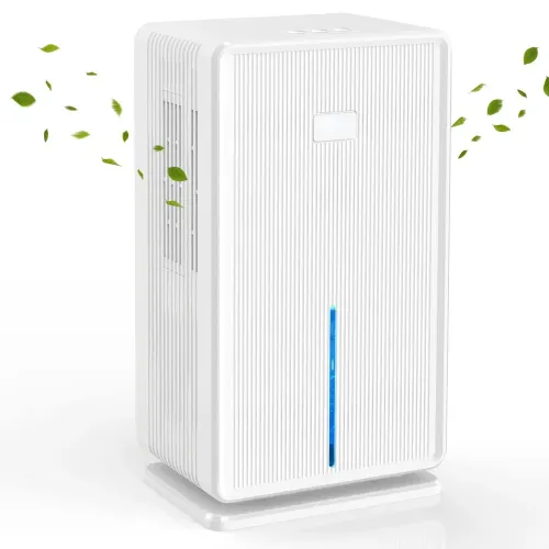 3000 ml-es nagy kapacitású párátlanító leolvasztással és légtisztítóval, 2 az 1-ben nedvességelnyelő otthoni, irodai, szobai használatra