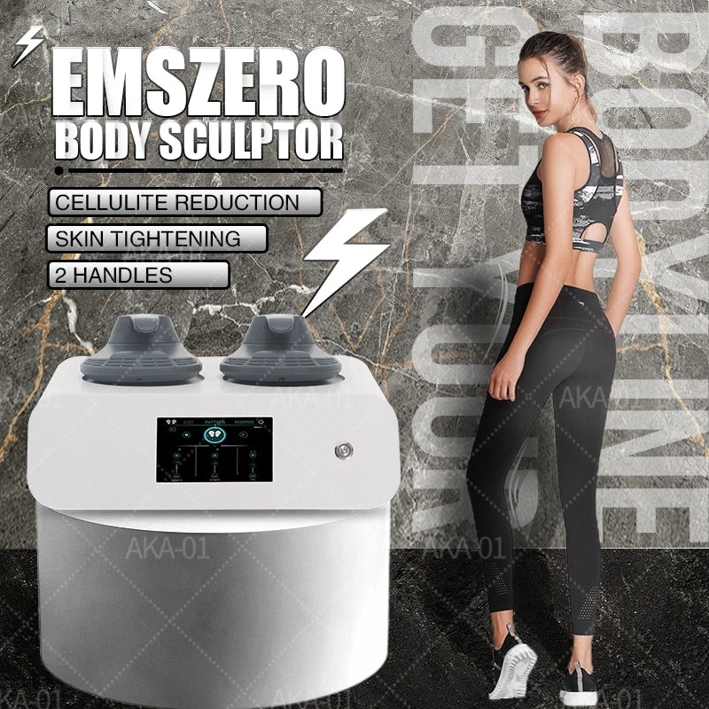 Portable EMSzero Electromagnetic Machine - 14 Tesla RF Muscle Stimulator for Body Slimming & Buttock Lifting