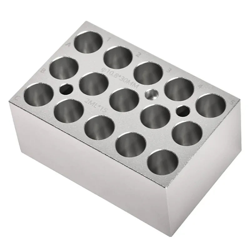 1PC Module Block for Mini Dry Bath Incubator - Compatible with MDB100, MDB100C, DB100, DB100C [Lab Heating Module, Metal Bath Incubator]