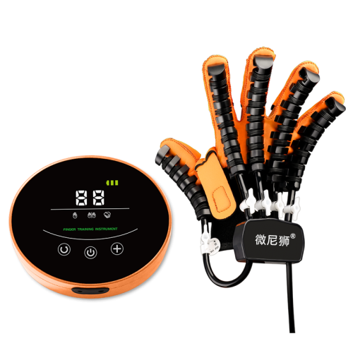 Draagbare handschoen voor revalidatie van vingers na beroerte - Actieve en passieve training, spiegeltherapie, ondersteuning bij het opladen [Herstel van beroerte, handrevalidatie]