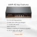 4-Port 2.5G Multi-Gigabit Ethernet PoE+ Switch with 2 SFP+ Ports | High-Speed Network Switch [2.5G Ethernet, PoE+, SFP+]
