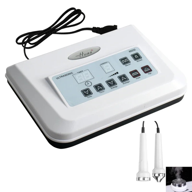 Ultrasonic Face Massager & Skin Tightening Device - Anti-Aging, Pain Therapy, 2-in-1 Beauty Machine [Ultrasonic, Skin Care]