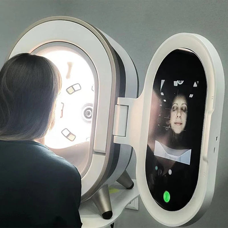 Magic Mirror M9 Facial Skin Analyzer - 3D AI Skin Scanner with UV & PL Imaging, Moisture Tester, Skin Testing Beauty Equipment [AI Skin Analysis, UV Imaging, Skin Moisture Detection]