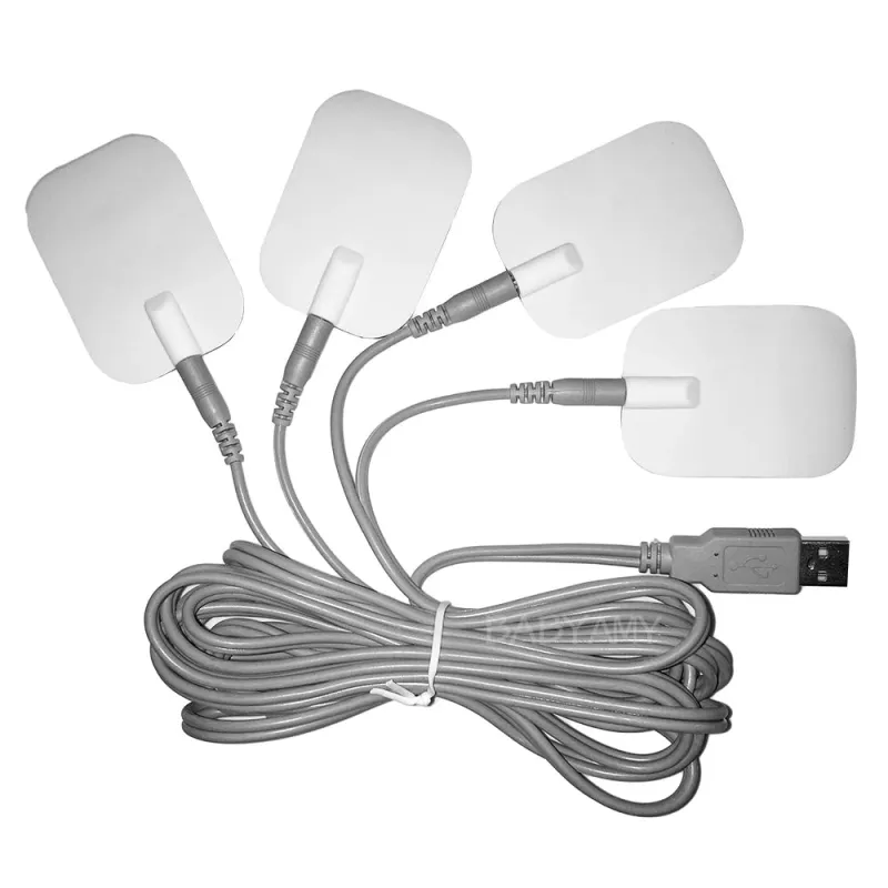 Haihua QuickResult Therapeutic Silicone Gel Electrode Pads 6x4.5cm for Pain Relief & Muscle Stimulation