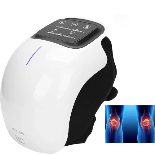 Smart Knee Massager with Electric Heating & Air Pressotherapy - Infrared Therapy for Arthritis Pain Relief & Joint Rejuvenation