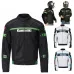 Kawasaki Off-Road Motorcycle Racing Jersey - Anti-Fall Lined Jacket for Spring, Summer & Autumn [Motorcycle Racing, Anti-Fall Clothing]