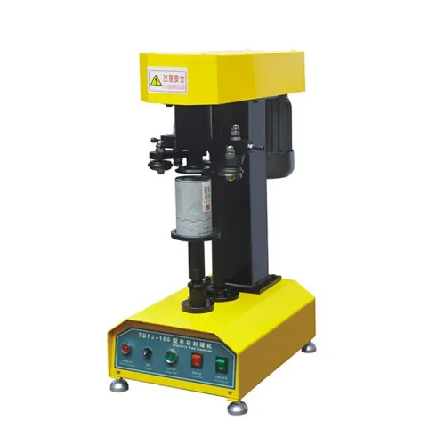 TDFJ-160 Elektrische Dosenversiegelungsmaschine - Manueller Tisch-Lebensmitteldosenversiegeler für Blech-, Aluminium-, Plastik- und Papierdosen, 25 Dosen/Min, 39-200 mm