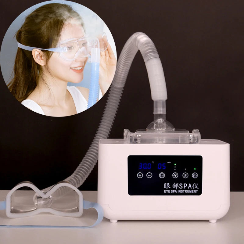 Ultrasone oogvernevelaar voor SPA-oogverzorging - Verlicht vermoeidheid en droge ogen met een verwarmend/koud kompres en een begassingsspray