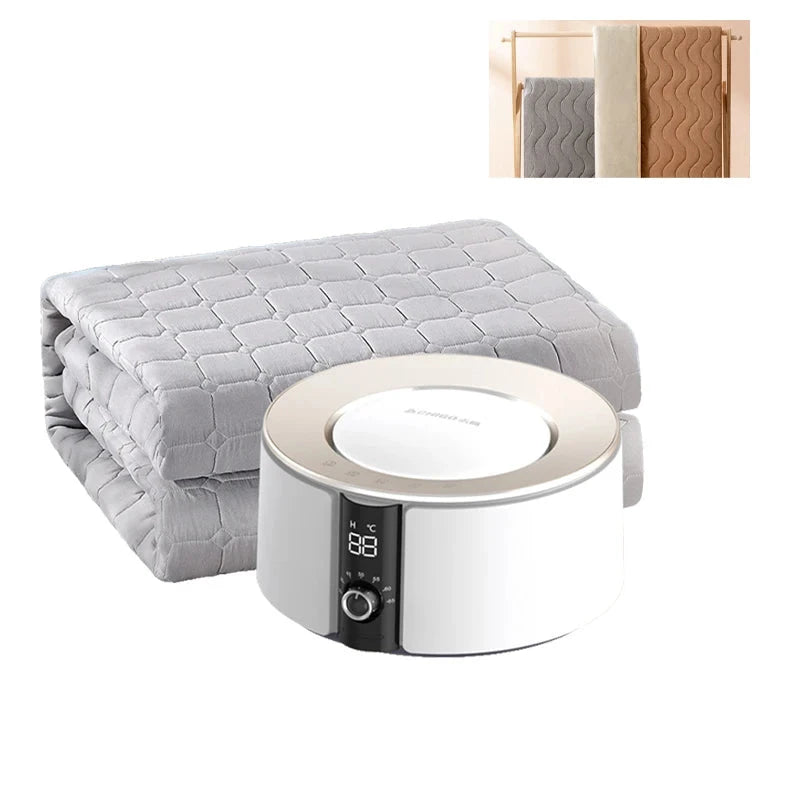 Elektrische waterverwarmingsdeken met dubbele regeling en temperatuurregeling voor gebruik door één of twee personen