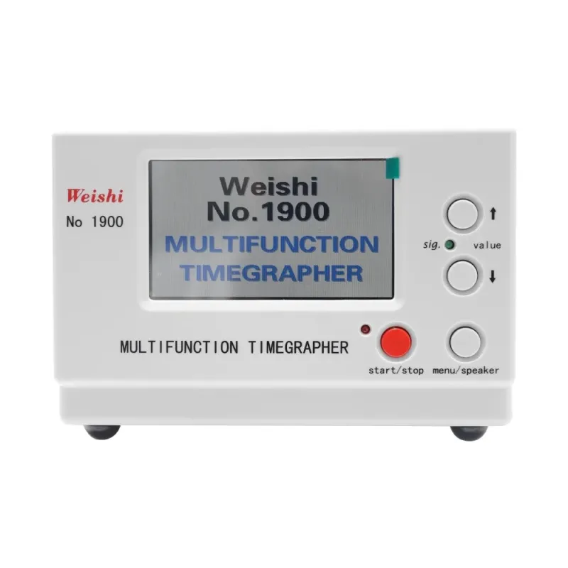Weishi NO. 1900 Timegrapher - Precisie mechanische horlogetester met automatische kalibratie en multifunctionele timer