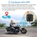 WiFi Motorcycle DVR Dash Cam 1080P+1080P Full HD Front Rear View Waterproof Motorcycle Camera with GPS Logger