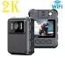 2K WiFi Hotspot Body Camera with IR Night Vision, Waterproof Wearable DVR for Law Enforcement, Bike & Motorcycle