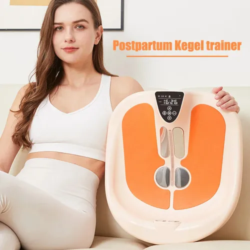 Electric Pelvic Floor Trainer for Women - Postpartum Butt Lifting & Muscle Building EMS Chair [Postnatal Exercise, Kegel Training]