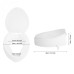 10cm Portable Raised Toilet Seat - Elevated Toilet Riser for Elderly & Disabled, Comfortable & Durable Support [PP Material, Easy Install]