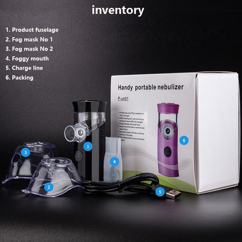 Portable USB Rechargeable Ultrasonic Nebulizer Atomizer Inhaler for Health Care, Aromatherapy & Skin Care