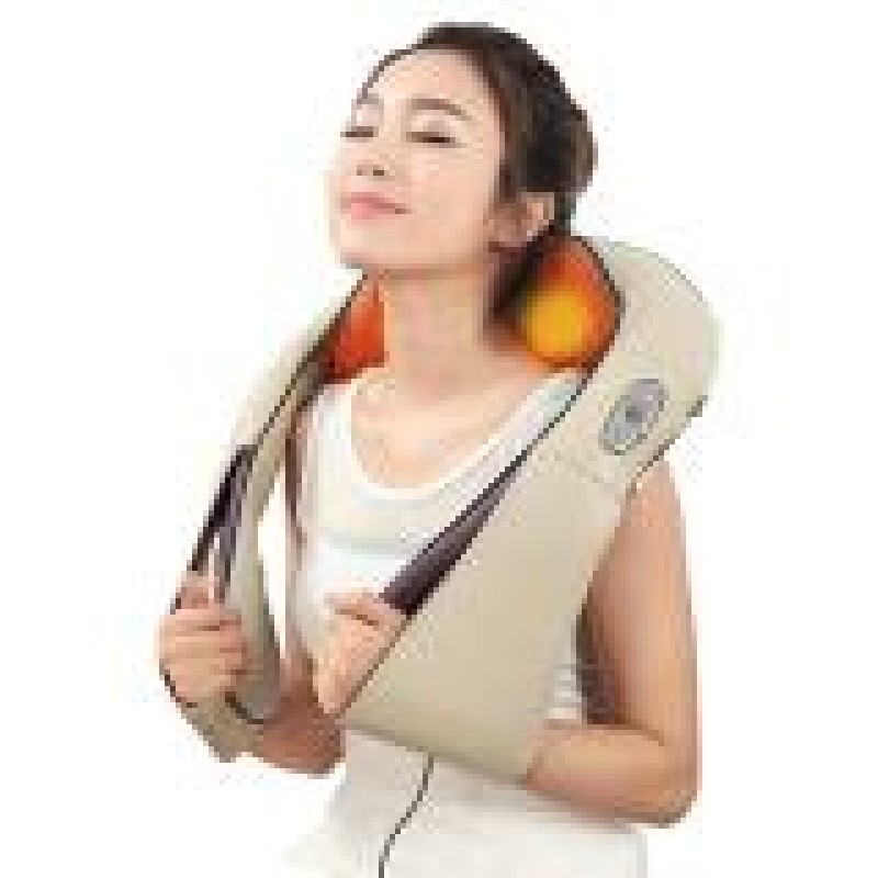 Body Massager Shawl with 4D Kneading & Red-Light Therapy - Portable Chinese Massage Device for Women Beauty Care