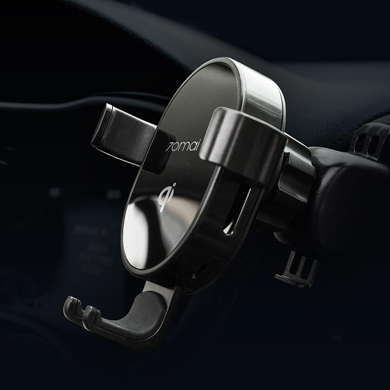 Xiaomi 70mai Qi autós töltő 10 W - Intelligens érzékelős, gyors vezeték nélküli töltő telefontartó autóhoz [vezeték nélküli töltő, autós telefontartó]