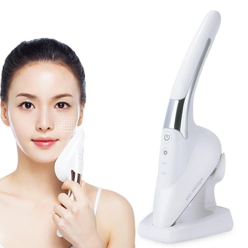 Beauty Star Microcurrent Skin Iron Massager - Anti-Wrinkle, V-Line Face Lifting, Skin Tightening & Body Massage Machine
