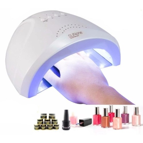 48W LED Nail Dryer Machine with 5S 30S 60S Timer, UV Lamp for Gel Nails, White Light Nail Art Tool [LED Nail Dryer, UV Lamp, Nail Art]