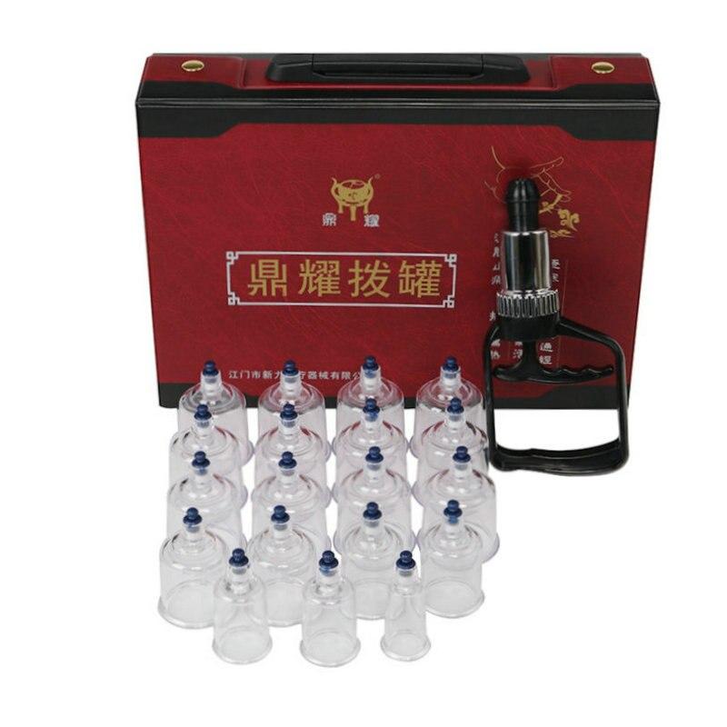 19pcs Acupuncture Vacuum Cupping Set - Ventosa Suction Cups for Magnetic Therapy & Massage