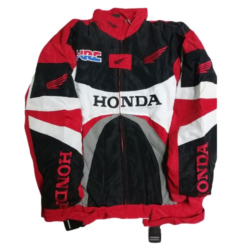 F1 Racing Jacket HONDA Team Embroidery Craft A194 - Premium Quality Cotton Lining [Racing Jacket, F1 Jacket, HONDA Team]