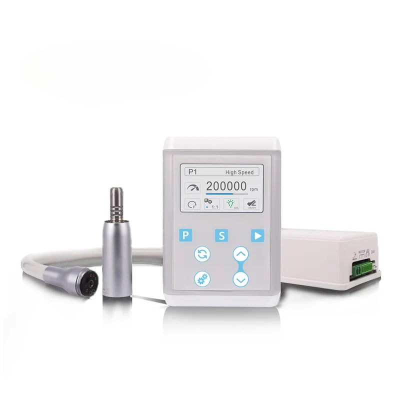 COXO Dental Electric Micromotor C-Puma INT+ with Fiber Optic for Minimally Invasive Repair, Polishing & Preparation [Dental Micromotor, Fiber Optic, High Torque]
