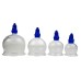 Glazen vacuüm cupping therapie set - 8 cups met afzuigpistool voor thuisgebruik, maten 6cm/5cm/4cm/3,5cm