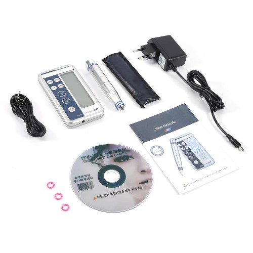 Professzionális elektromos tetoválótoll gépkészlet szemöldök-, ajak- és szemceruza-sminkhez - Multifunkciós Pro Panel Control Set [tetováló toll, tartós sminkkészlet]