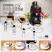 Italy Espresso Coffee Machine - Semi-Automatic Cappuccino Maker with Milk Frother, 800W, 5 Bar Pump Pressure